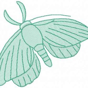 Night butterfly embroidery design