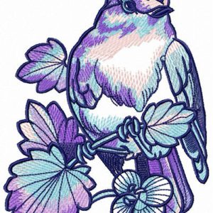 Nightingale embroidery design
