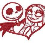 Nightmare love embroidery design