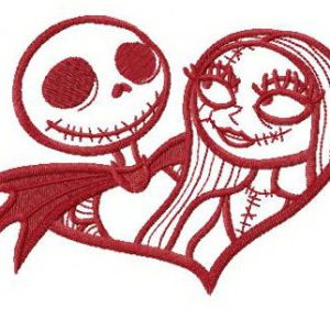 Nightmare love embroidery design