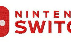 Nintendo Switch logo embroidery design