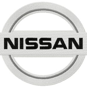 Nissan logo embroidery design
