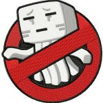 No Creeper sign embroidery design