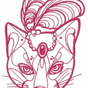 Noble cat 4 embroidery design