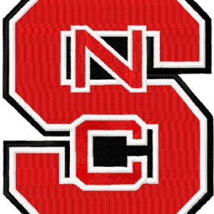 North Carolina State Wolfpack logo embroidery design