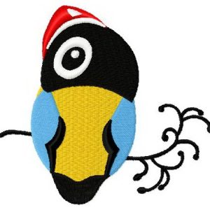 Nosy birds 3 embroidery design