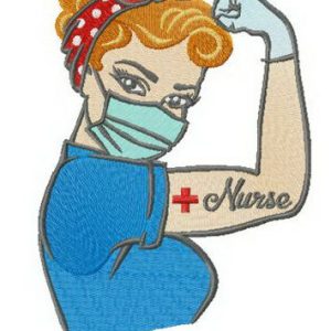 Not today embroidery design