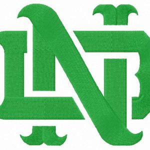 Notre Dame Fighting Irish logo embroidery design