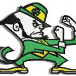 Notre Dame Fighting Irish alternative logo embroidery design