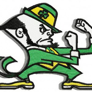 Notre Dame Fighting Irish alternative logo embroidery design
