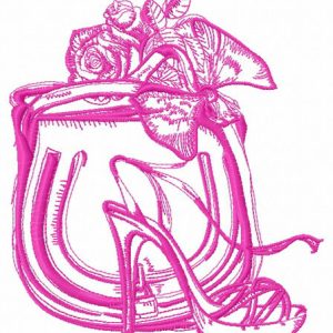 NY fashion lady 3 embroidery design