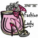 NY fashion lady embroidery design