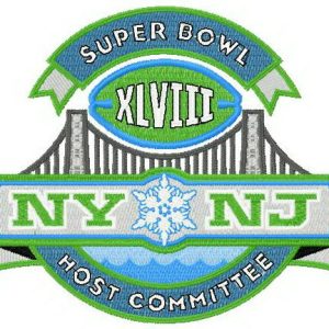 NY NJ logo embroidery design