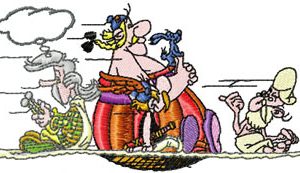Obelix Adventure embroidery design