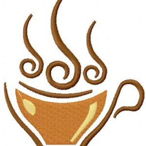 Coffee symbol 13 embroidery design