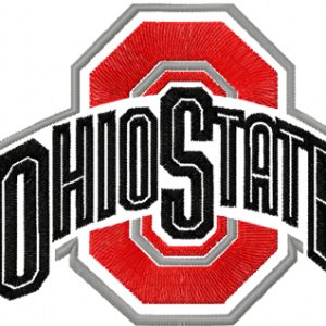 Ohio State Buckeyes Alternate Logo embroidery design