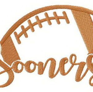Oklahoma Sooners fan logo embroidery design