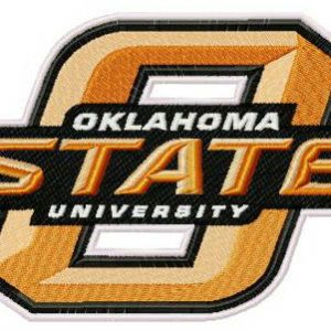 Oklahoma State University logo embroidery design