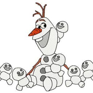 Olaf's family embroidery design
