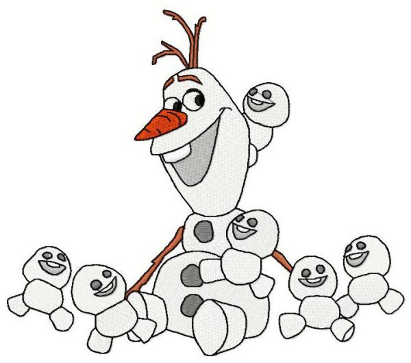 Olaf's family embroidery design
