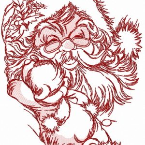 Old kind Santa 2 embroidery design