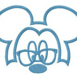 Old Mickey embroidery design