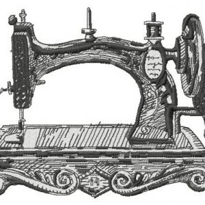 Old sewing machine embroidery design
