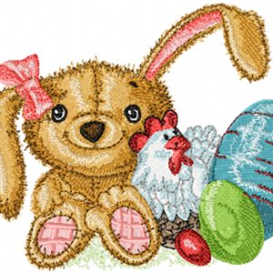 Easter Bunny embroidery design