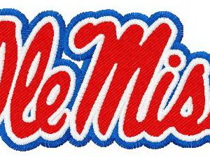 Ole Miss Rebels alternative logo embroidery design