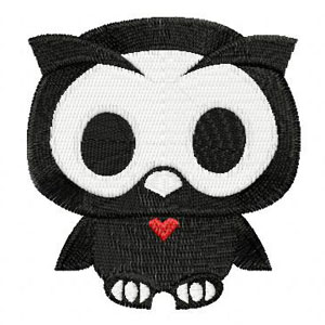 Skelanimals Oliver embroidery design