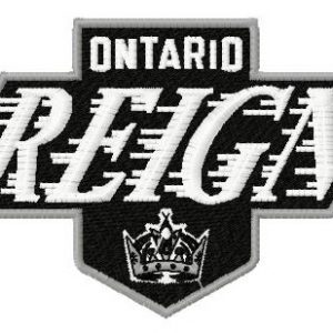 Ontario Reign logo embroidery design