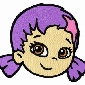 Oona face embroidery design