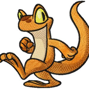 Orange Techo embroidery design