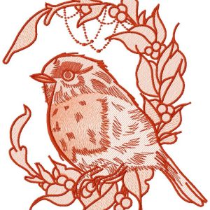 Bullfinch 4 embroidery design
