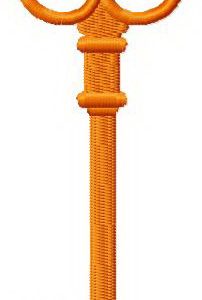 Orange key 2 embroidery design