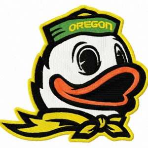 Oregon Duck embroidery design