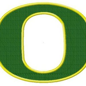 Oregon Ducks cap insignia embroidery design