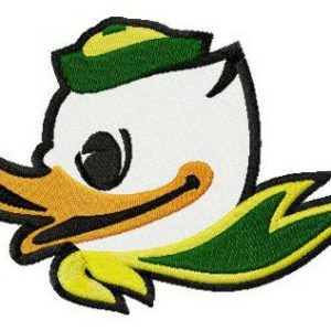 Oregon Ducks logo embroidery design