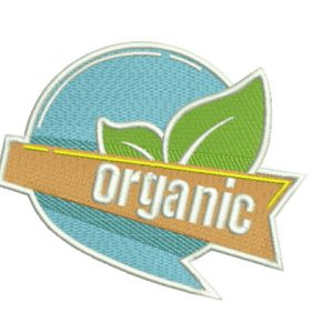 Organic embroidery design