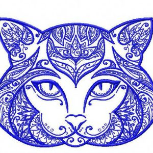 Ornament cat 2 embroidery design