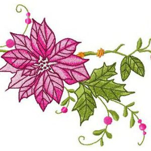 Outlandish blossom embroidery design