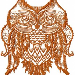 Owl granny 5 embroidery design