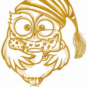 Owl in the morning 3 embroidery design