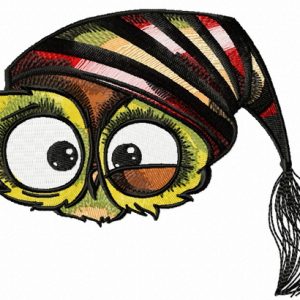 Owl in the morning 6 embroidery design