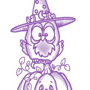 Witchy Whoo's embroidery design