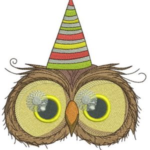 Owl's first birthday 4 embroidery design
