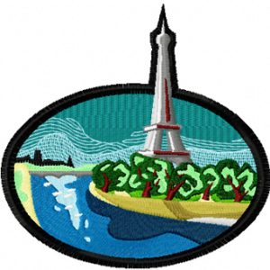 Paris embroidery design