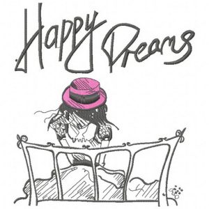 Paris Happy dreams 4 embroidery design