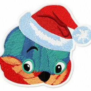 Passerine bird embroidery design
