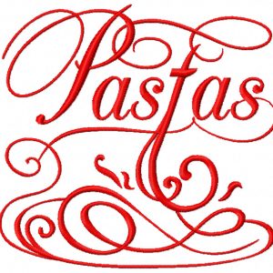 Pastas embroidery design
